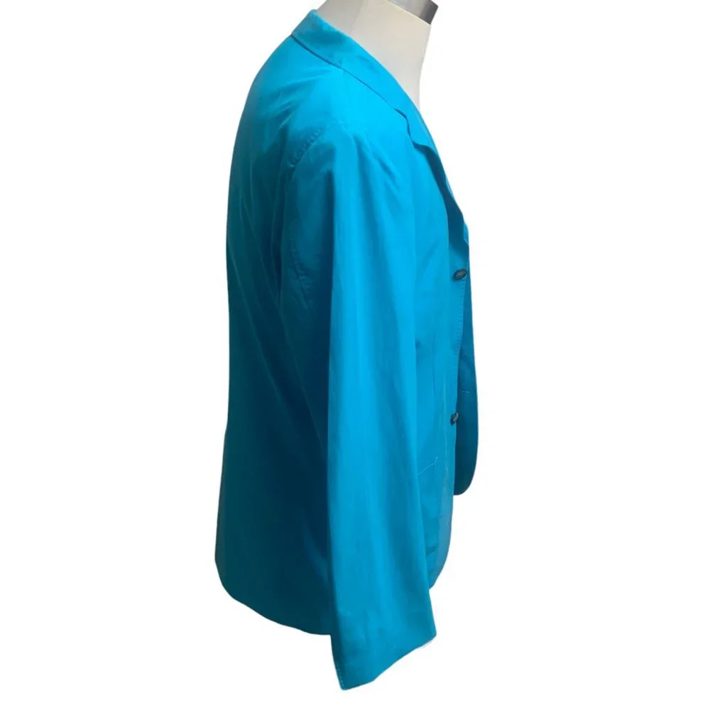KENYON RIDGE Indelible Impressions Silk‎ Cotton Blend Single Breasted Blazer